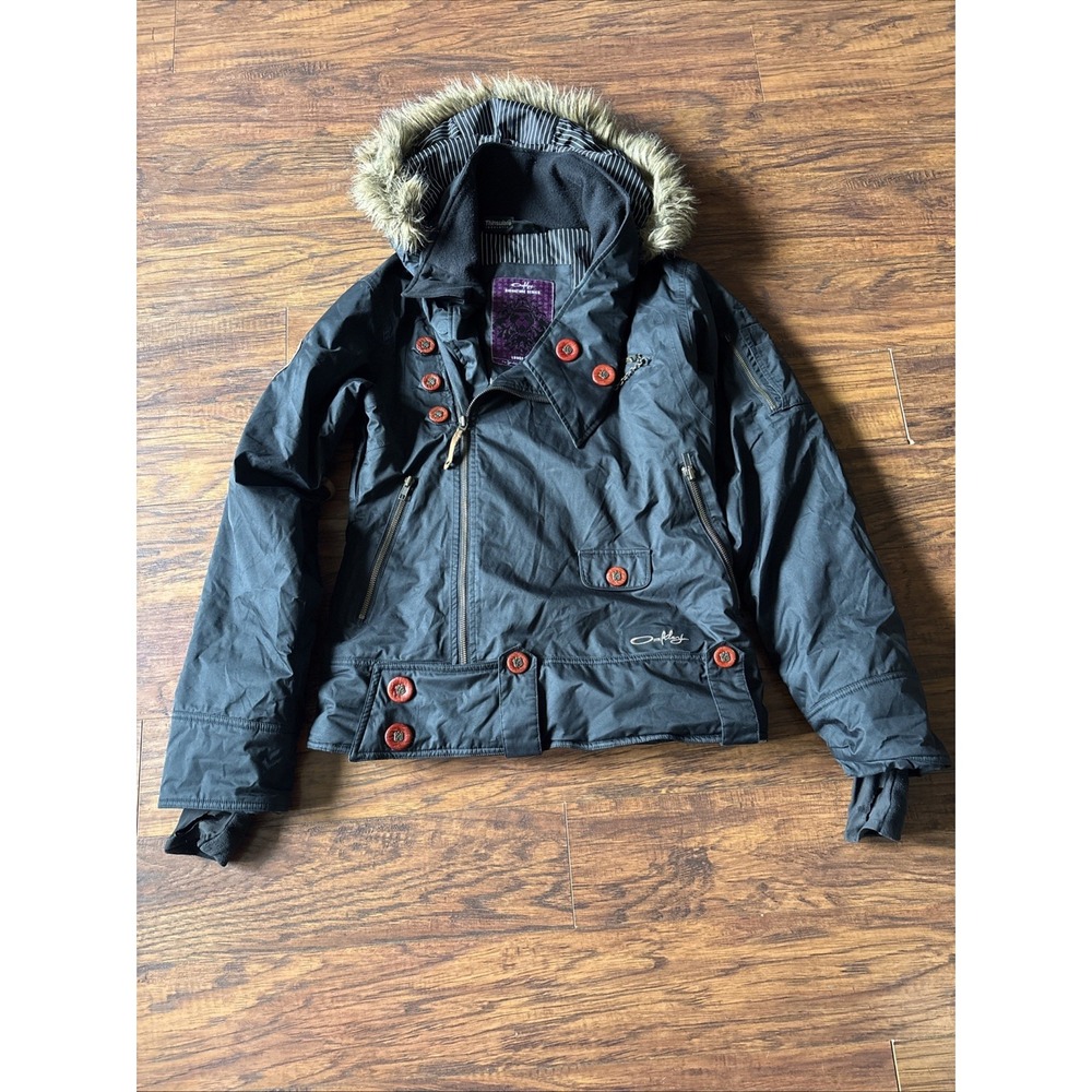 Oakley Gretchen Bleiler Signature Series Jacket Womens Black Snow Coat XS